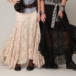 Free people lace skirt